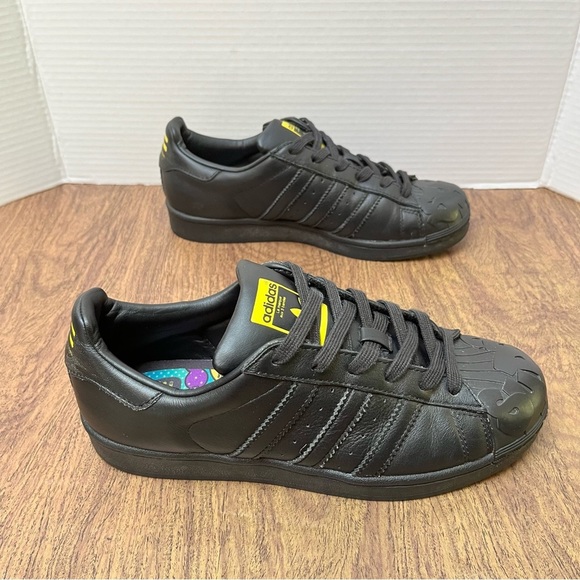 Adidas Superstar Pharrell Williams Supershell Black Yellow Shoes Size 6.5 - Picture 3 of 13